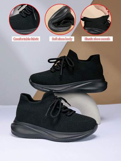 New Comfortable Soft Mesh Non-Slip Flexible Sole Lace-Up Sneakers, Suitable For Children, Teenagers And Toddlers, Fashion Casual Sports Shoes For Indoor And Outdoor Walking And Running