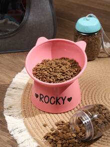 Personalized Custom Pet Bowls, Plastic Pet Bowls With Personalized Custom Stickers, Custom Cat Bowls, Cat Gifts, Kitten Bowls, Kitten Gifts, Personalized Cat Food Dishes,Christmas Gift Supplies