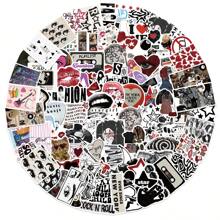 100 Pcs Y2K Downtown Girls Stickers Vinyl Aesthetics Stickers, Decals, Scrapbooking, Diary, Bumper, Skateboard, Water Bottle, Cartoon, Hard Hat, Car Stickers, School Supplies,Back To School