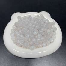 新款50-100颗魔力星空细闪树脂珠8-10mm圆形石珠水晶散珠光滑间隔珠手链串珠饰品制作DIY友谊手链项链耳环工艺品 - 彩色 - 查看 22