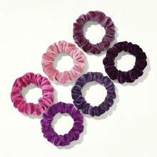 6 Stück bunte Samt Scrunchies, Haargummis als Haarschmuck für Frauen, schonende Haargummis, Haargummis, Haargummis