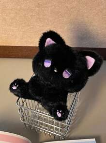 Poupée en peluche mignonne et adorable de chat, poupée kawaii en doux animal en peluche, cadeau d'anniversaire pour petite amie, Noël, Halloween, Saint-Valentin, fête, Fête des mères