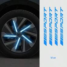 8 piezas Pegatinas reflectantes para neumáticos de coche, vehículo eléctrico, motocicleta, bicicleta. Se pueden pegar, de amplia practicidad, pegatinas de colores, accesorios para automóviles y bicicletas (color aleatorio)