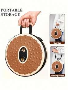 1pc Ultra Comfortable Portable Folding Stool PU Cushion - 12 Levels Height Adjustable, 500lbs Load Capacity, Great For Camping, Fishing, Expo, Hiking And Barbecuing