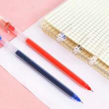 10 Stück hochwertige Kugelschreiber mit 0,5 mm Spitze, schwarz, rot, blau, geeignet zum Unterschreiben, Zeichnen, Skizzieren, Büro, Schule, Zuhause, Schulanfang, Multifunktional