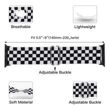 4 件/套编织弹力尼龙运动单圈表带，兼容 表带、Fitbit Versa 2 1、Galaxy Watch、Fitbit Versa，20 毫米 22 毫米 38 毫米 40 毫米 41 毫米 42 毫米 44 毫米 45 毫米 46 毫米 49 毫米，男女通用，尼龙弹性表带，兼容 Series 10 9 8 7 6 SE 5 4 3 2 1 Ultra Ultra，可作为返校学生的礼物 - 彩色 - 查看 3