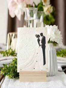 1/20 件婚礼请柬，新娘和新郎设计和信封，5x7 英寸婚礼/新娘送礼会/生日派对请柬 - 彩色 - 查看 4