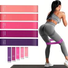 1 peça Faixa de Resistência de Ioga Portátil, Círculo de Fitness Elástico para Glúteos, Agachamentos, Dança, Exercícios de Alongamento, Para Homens e Mulheres