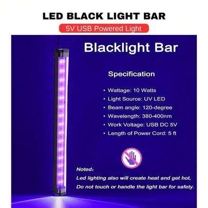 ONELEDWANGRX 2pcs Set Fluorescent Glow LED Light Bar Decorations, Glow In The Dark Party Light For Birthday Disco Theme Party Bar Decor Home Decor Glow Party Christmas Supplies And Decorations Used In Festival Like Halloween Christmas Carnivals Birthday Party Etc