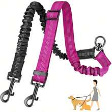 Large Dog Leash Anti-Pulling Retractable Pet Leash, 2-In-1 Design, 2 Colors
