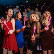 36pcs/48pcs Set LED Pink/White/Red Fiber Optic Lightstick - Party Supplies For Singles, Wedding Glow Party Favors, Suitable For Christmas, Birthday, Wedding, Concert, Bar, Halloween, New Year Party Gifts - Hồng - Xem 10
