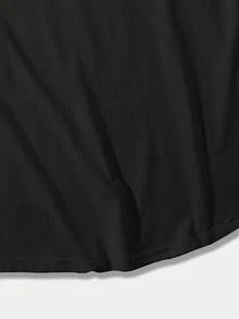 男士优质休闲无袖背心，创意锦鲤图案，轻盈圆领，透气吸湿速干，适合夏季健身训练，可作为内衣或外套 - 黑色 - 查看 8