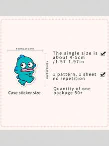 Sanrio 50 piezas Pegatinas de Sanrio con diseño del hombre con maleta de Hanton - Pegatinas creativas resistentes al agua para decorar escúteres, computadoras, tabletas, decoración de fiesta y regalos