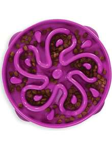 Outward Hound Fun Feeder Slo Bowl, Large Slow Feeder Dog Bowl, 4 Cups, Purple - 紫色 - 查看 12