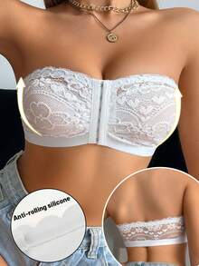 Women's Wireless Front Closure Comfortable T-Shirt Bra