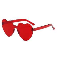 1-10个/包 透明心形派对眼镜，多功能新奇自拍眼镜 - 彩色 - 查看 12