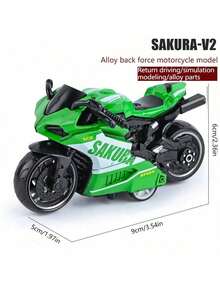 1pc Alloy Motorcycle - Metal Material - Harley Model - Ducati Model - Motorcycle Ornament - Movable - No Battery Required - Pull Back & Go - Toy Car - Birthday Gift - Christmas Gift - Perfect Gift - Presents - Toys - Multicolor - View 8