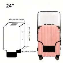 Thickened, Wear-Resistant Protective Case, Transparent Dust Cover, Waterproof Suitcase Cover For Travel Luggage Travel Essentials Travel Accessories Vacation Summer Holiday Back To School Bag For School School Accessories School Stuff - Clear - View 15