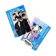 92pcs/Set Pondphuwin LOMO Double-Sided Postcard Set With Holographic Collection Box - High Quality Photo Cards For Fans And Collectibles, Summer - Multicolor - View 6