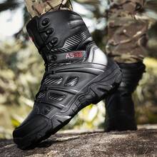 Men's Tactical Boots Military Combat Boots Hiking Shoes, Jungle Boots, Duty Boots, Mens Work Boots, Zipper Boots, Desert Boots With Zipper, Breathable Lightweight Anti-Skid For Mountaineering Hiking Exploration Tactical All-Season Lightweight Non-Slip High Top Boots For Outdoor Hunting Work - 黑色 - 查看 8