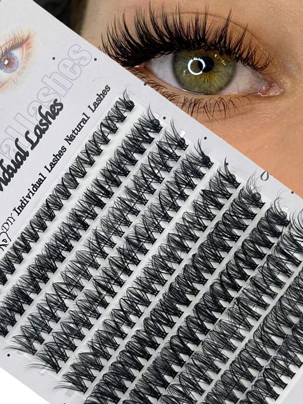 30D 200pcs DIY Eyelash- Mixed Lengths 9-16mm, Waterproof Faux Mink Lashes For All Eye Shapes, Soft & Comfortable, DIY 3D Effect For Daily Wear & Parties