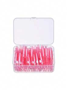 10/30/60 Pieces Interdental Brushes With Box, 0.6mm, 0.7mm, 0.8mm, Teeth Cleaning Tools, Oral Hygiene Interdental Brushes, Toothpick Cleaner For Detail Cleaning - Multicolor - View 16