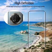 2+2 Stück Bildschirmschutz und Kameralinsen-Schutz für Honor Magic 7 Pro 5G/Magic 7 Lite/Magic 7, klarer HD-Curved-Vollabdeckung Panzerglas-Schutzfilm, frei von Blasen, speziell für die Honor Magic 7 Serie
