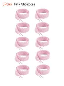 Cordones de encaje con lazo al estilo coreano de la marca pequeña, de 120 cm de color rosa intenso, accesorio para zapatillas deportivas casuales para mujeres y hombres, zapatillas, zapatos casuales, zapatos blancos, zapatos de baloncesto, zapatillas de running de verano, artículos esenciales para dormitorio, Halloween, Navidad