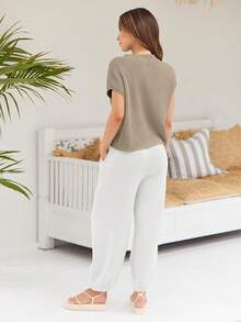 2 Piece Knit Sets Women Sweatsuit Sets - White - View 5