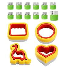 6 قطع/8 قطع/9 قطع/12 قطعة قطاعات بسكويت من الفولاذ المقاوم للصدأ بأشكال فاكهة, مزيج عشوائي من الأنماط المطبخ قطاعات بسكويت - مزيج - مشاهدة 10