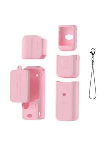 BRDRC Silicone Protective Case Set For OSMO POCKET 3 Camera, Including Body Sleeve, Lens Cover, Screen Shade, Tactile Skin-Friendly Material, Precise Molding, Anti-Scratch (Camera Not Included)