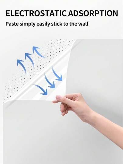Roll Electrostatic Film, Transparent Does Not Damage The Wall, Waterproof Moisture Proof, Adsorption Wallpaper, Protection Protecting Walls, Kitchen Splash Festival ation Stickers Birthday Graduation view 5
