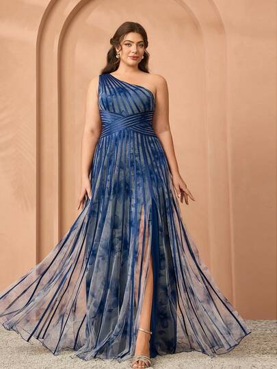 Mgiacy,New Arrival,Off-The-Shoulder, Printed Mesh, Large Hem, High-End, Evening Dress,For , Black Tie Event Dress