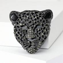 1 pieza Broche con diseño de cabeza de leopardo apto para el uso diario de los hombres