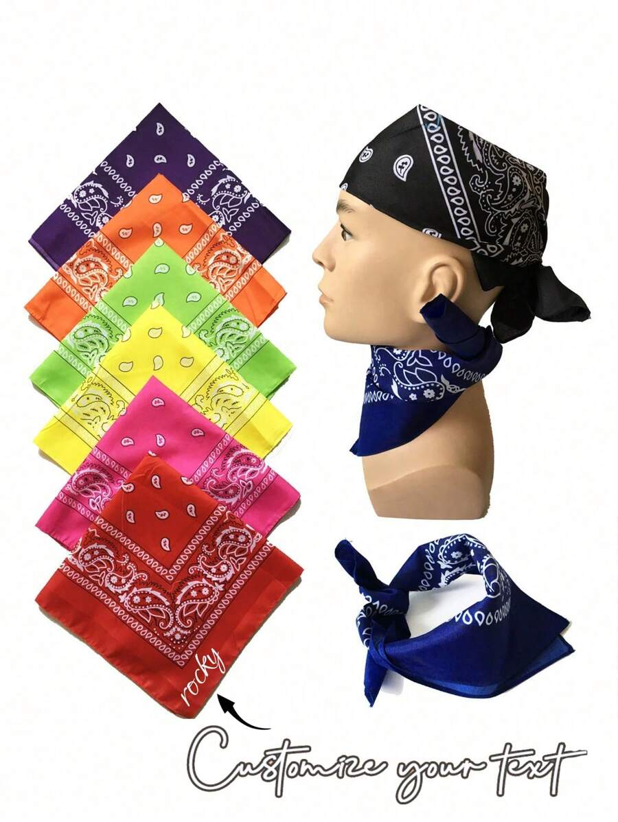 1pc Personalized Personalized Bandana Bachelorette Costume Western Cowgirl Disco Last Rodeo Accessories Cowboy Hello Nashville Custom Party Favors, Bridesmaids Gifts, Custom Name Bow Ties, Personalized Gifts, Birthday Gifts, Party Favors, Anniversary Gifts, Bridesmaids Gifts, Bridal Shower Favors, Bachelorette Party Favors