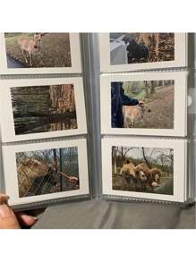 84/120/240 Kapazität tragbares klares Kunststoff Fotoalbum, transparenter Vinylaufbewahrungsordner für Fotos, Heimdekor Aufbewahrungsordner für Fotos, Ausweise, Visitenkarten, Bankkarten, Kinotickets, Briefmarken, Postkarten - Heimdekor Aufbewahrungsordner für Hochzeitsgästebücher, essentielle Büroartikel, Geburtstags-, Party- und Einschulungsgeschenke, Schulbedarf