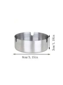 1 pieza Cenicero de acero inoxidable para el hogar, sala de estar, resistente a golpes y abolladuras, soporte creativo para cenizas de cigarrillos