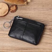 Minimalist Japanese Style Waterproof Mini Coin Purse Suitable For Students Men & Women Holds Keys Earphones Cards Leather Coin Pouch For Women Wallet Mini Wallet Purse Wallet Coin Wallet