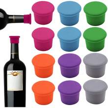 1 PC Silicone Wine Stopper, Wine Bottle Cap, Silicone Bottle Cap, Reusable Silicone Wine Protection Sealer Plug Cap, Wine Bottle Cork, Airtight Vacuum Seal To Keep Wine, Champagne, Sparkling Drinks, And Beer Fresh During Storage.