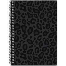 Stilvolles Leoparden-Muster Spiralnotizbuch, ideal als Geschenk für Schule, Büro oder Zuhause, mit schwarzem Leoparden-Design, Schulmaterial, Schulstart - A - Übersicht 4