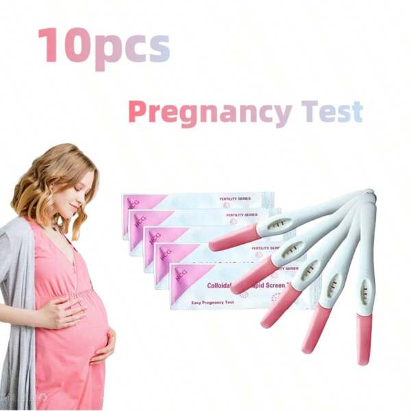 10pcs Pregnancy Tests, Including 1pc Pregnancy Test Pen, 1pc Pregnancy Test Stick And 1pc Pregnancy Test Toy, Pregnancy Test, Toys, Ovulation Test, Pregnant, Stick, Ovulation, Baton, Clear Blue Pregnancy Test