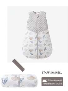 1,5 tog Sac de couchage sans manches douillet et confortable pour bébé et tout-petit. Imprimé de personnage en velours pour le printemps et l'automne