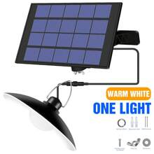 LED Hof-Pendelleuchte mit Fernbedienung, Solar Panel, wasserdicht, Dämmerungs-Sensor, Auto An/Aus, für Außen, Garten, Haus, Terrasse, Straßenbeleuchtung, Aufladen durch Sonnenlicht, für Scheune, Wand, Hängen, Schuppen, Flutlicht, tragbar, Camping, Zelt, Teich, Fischen, Park, Weg, Nachtsicherheit, Notbeleuchtung, 1/2/3/4 Leuchten, Kalt-/Warmweiß