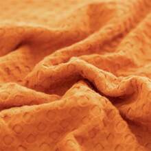 1 pătură moale și confortabilă din tifon tip vafă - prietenoasă cu pielea, culoare uni, potrivită pentru pat, canapea, pernă - perfectă pentru relaxare și îmbrățișări