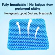 SelectSoma 凝胶坐垫，缓解长时间坐着的压力，适用于背痛、坐骨神经痛、尾骨痛 - 轮椅、汽车和卡车座椅、办公椅垫 - 蛋形坐垫 - 彩色 - 查看 5