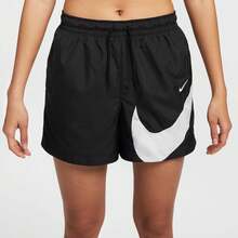 Nike Women's AS W NSW CLS WVN MR 5" Logo Woven Shorts HM8980-010 - Black - View 2