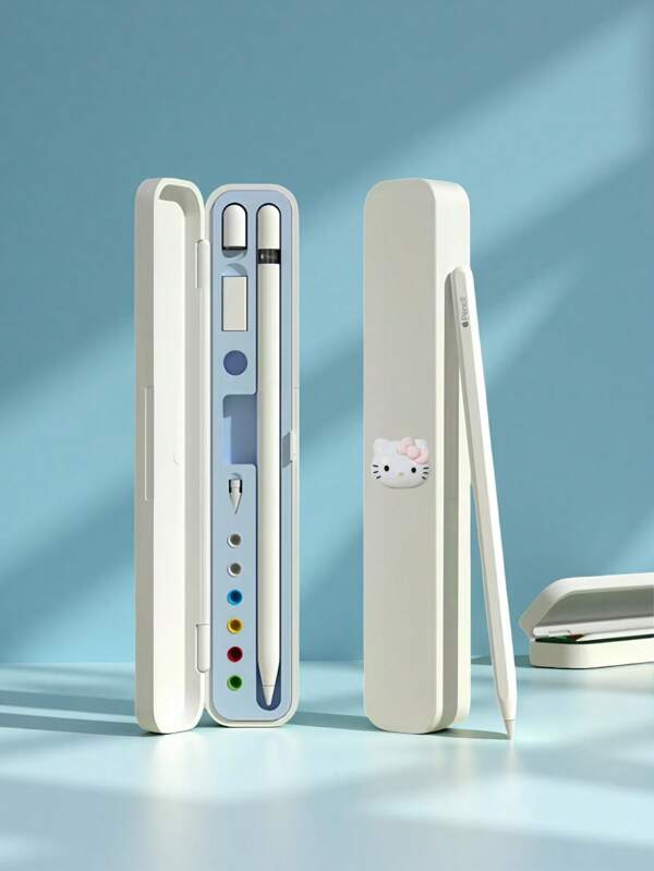 Sanrio Sanrio Hello Kitty etui (geen pen erin, alleen houder), draagbare opbergdoos voor Apple Pencil 1e en 2e generatie, kantoor- en schoolbenodigdheden, cadeau voor terug naar school, Halloween- en kerstcadeau