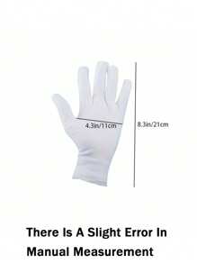 Of White Gloves, Suitable For Eczema And Dry Hands - Breathable Work Gloves With Lining - Moisturizing SPA Soft Jewelry Inspection Gloves - Elastic Fit Cloth Gloves, Suitable For Most Women