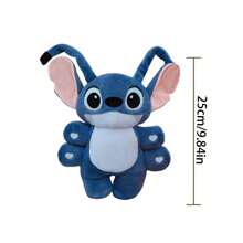 Disney Muñeco de peluche suave de Stitch de 6 brazos de Disney, muñeco de peluche grande de Stitch, regalo para niñas, para vacaciones y cumpleaños