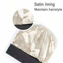 Women'S Silky Satin Beanie -Anti-Static, No Frizz, KnitCap For Winter Warmth